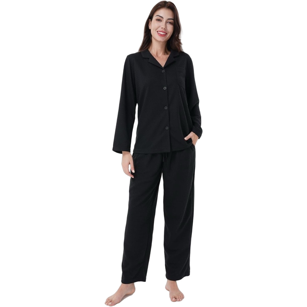 Women's Black Sleepwear Set Pajamas Med NWT
